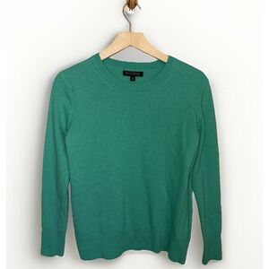 Banana Republic Sweater Wool Womens S Kelly Green Merino Wool Blend Crew Neck